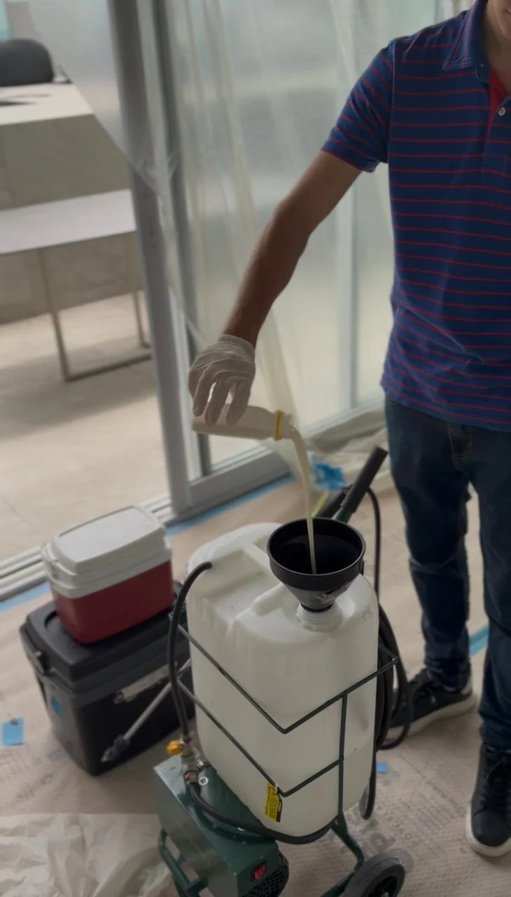 Preparação de equipamento para descupinização - São Paulo